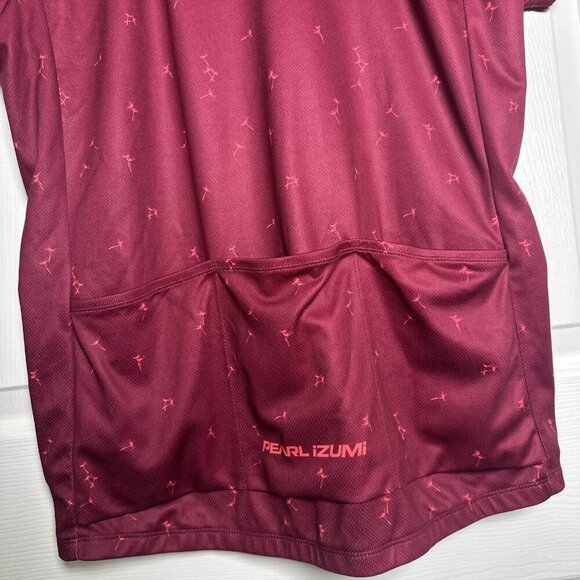 Pearl Izumi Womens XL Beet Red Cycling Jersey Top Short Sleeve Select Escape Zip - Picture 6 of 10